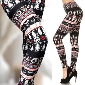 BUTTERY SOFT WOMENS ULTRA STRETCHY MUST HAVE HOLIDAY LEGGINGS
